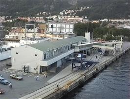 Approaching the Color Line Cruise Terminal at Bergen